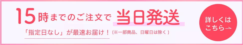 即日発送・送料無料バナー