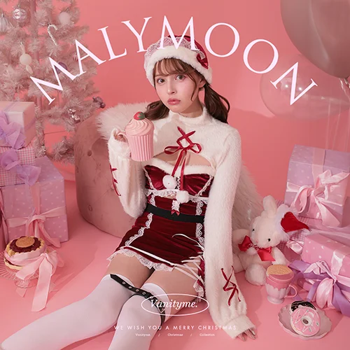 5点セット】Malymoon マリーンムーン ホワイトキャットサンタ 5点セット】Malymoon マリーンムーン ホワイトキャットサンタ