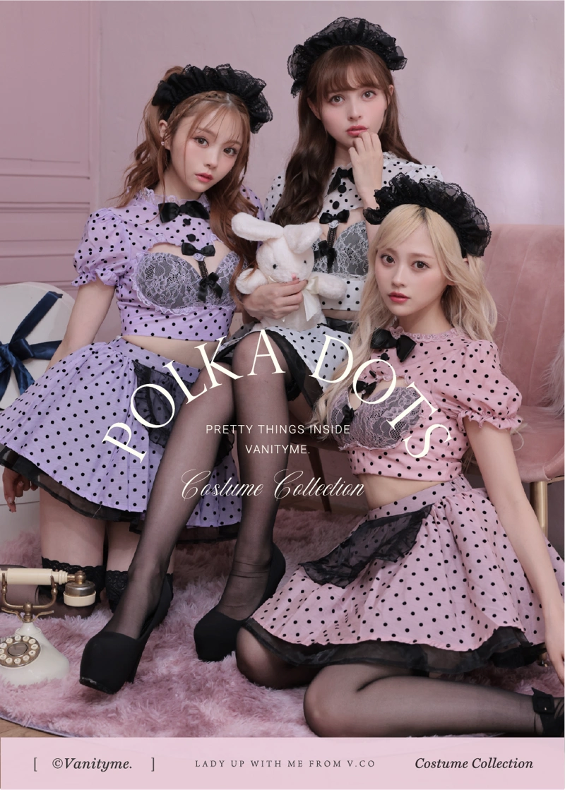 POLKA DOTS　ドット　メイド　コスプレ