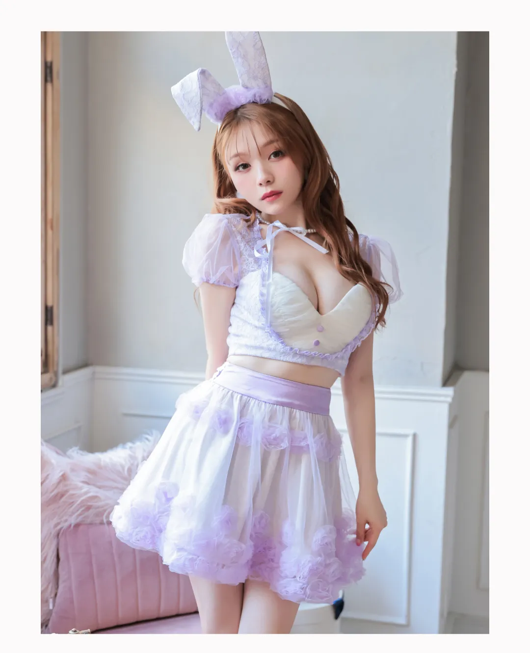 RoseTulle Bunnyラベンダー