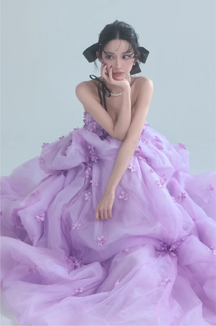 ラヴァンド・フルール・クチュール ロングドレス