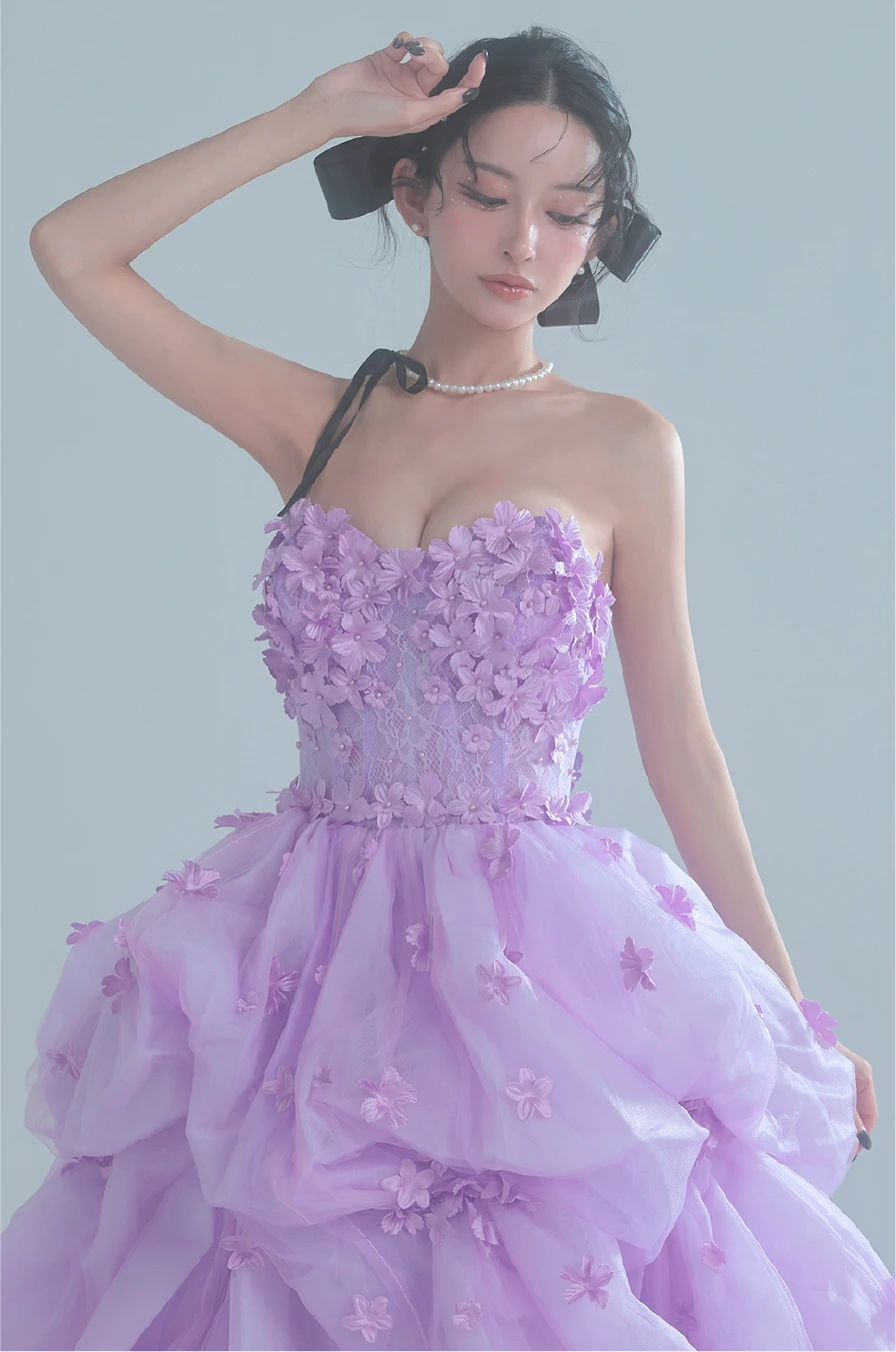 ラヴァンド・フルール・クチュール ロングドレス