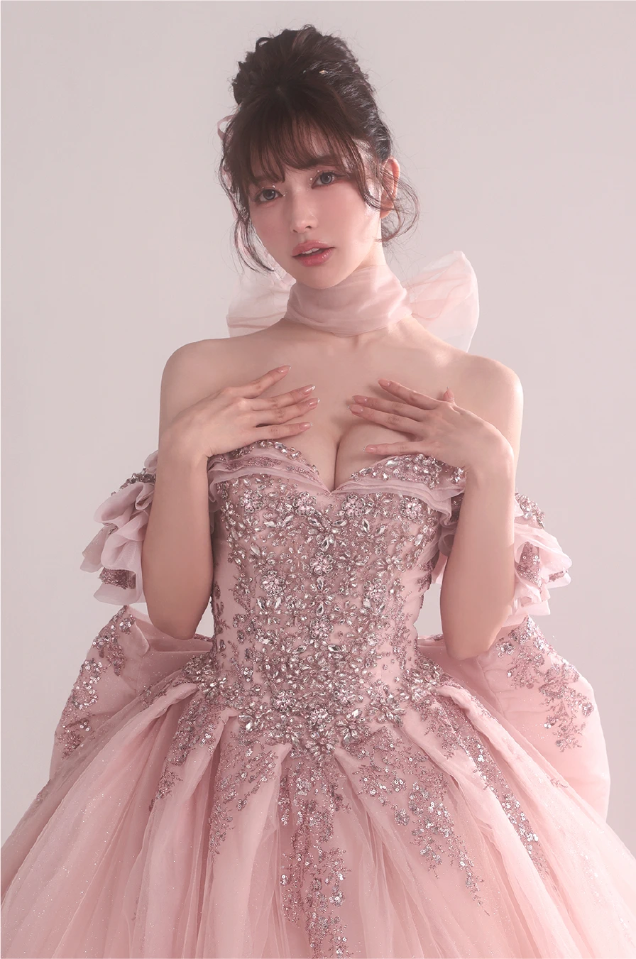 ダスティ・ローズ・クチュール ロングドレス