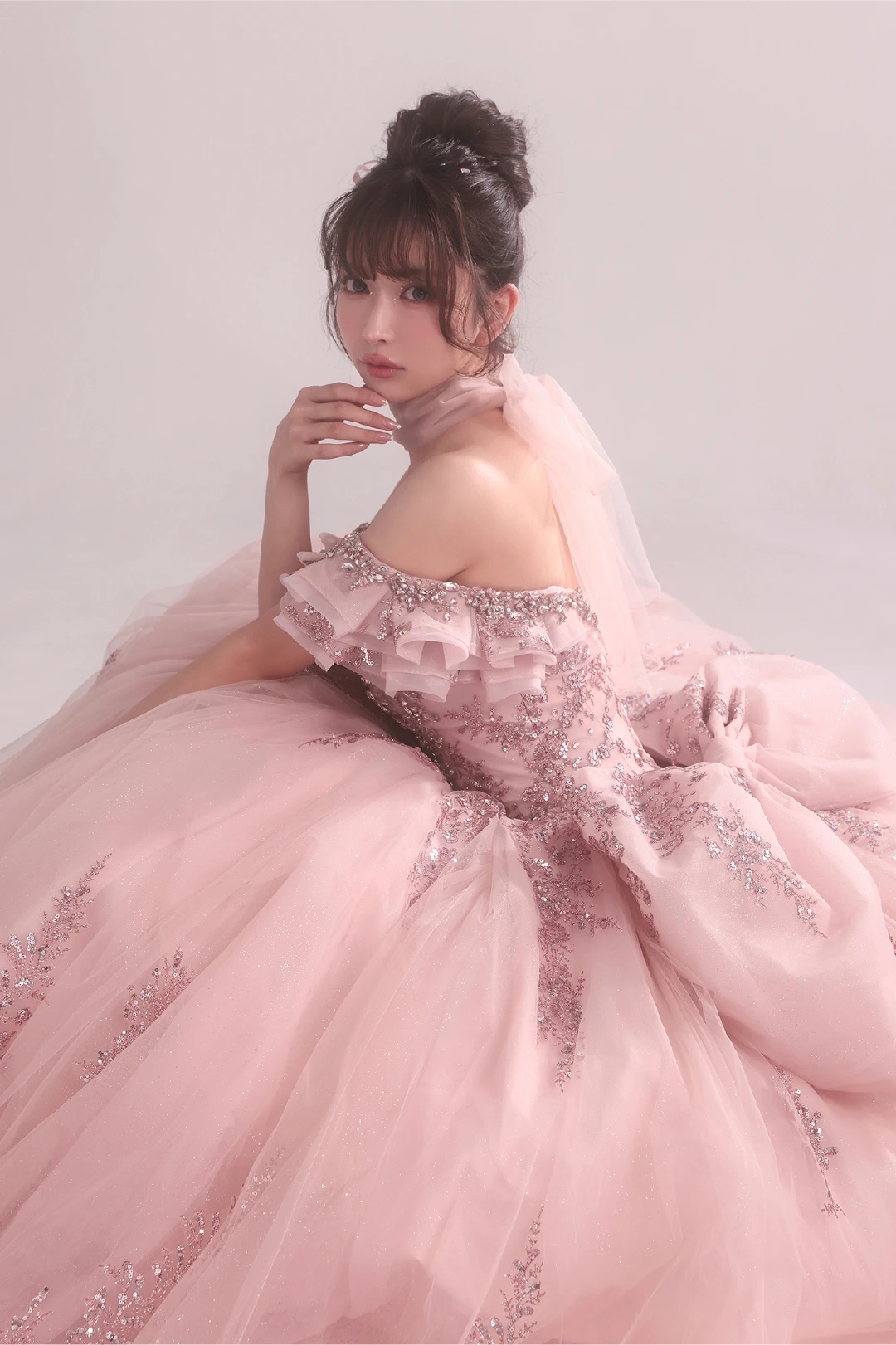 ダスティ・ローズ・クチュール ロングドレス