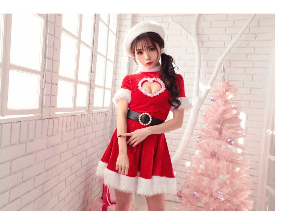 2点セット Velvet Santa ベルベットサンタ レッド S Mサイズ クリスマス コスプレ 衣装 仮装 サンタコスチューム Vcsst 234 コスプレ キャバドレス公式通販 Vanityme