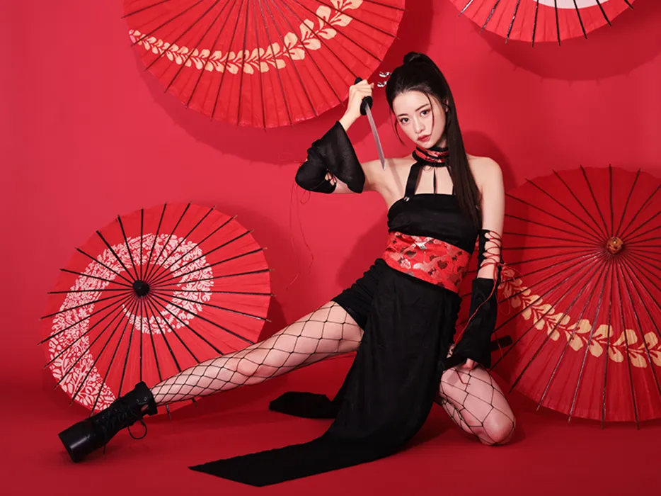 【即日発送】 【4点セット】くのいち vanity me 忍者 ハロウィン 即日発送】 【4点セット】くのいち vanity me 忍者 ハロウィン
