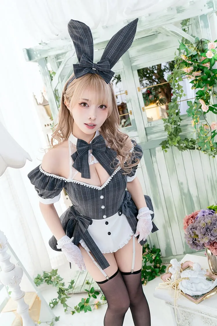 Malymoon　マリームーン バニー コスプレ 6点セット 即日発送】バニーガール5カラー《ハロウィンコスプレ6点セット