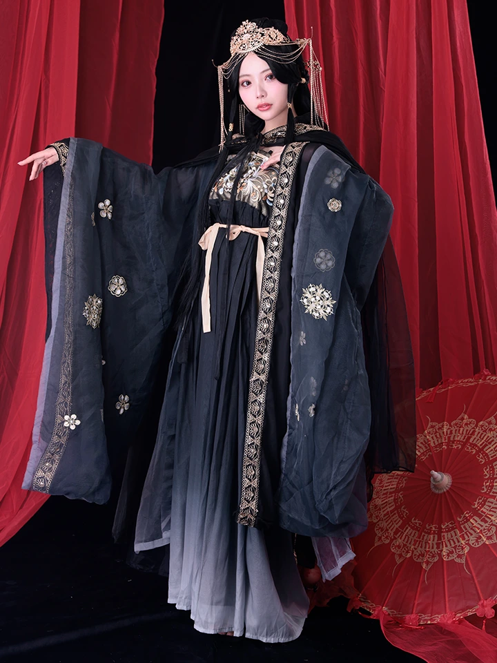 チャコ様 4点セット】西太后｜中国コスプレ・漢服衣装 ブラック vcsot