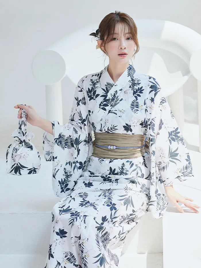 ★最終価格★DOUBLE MAISON 花柄チェック浴衣 ☆最終価格☆DOUBLE MAISON 花柄チェック浴衣