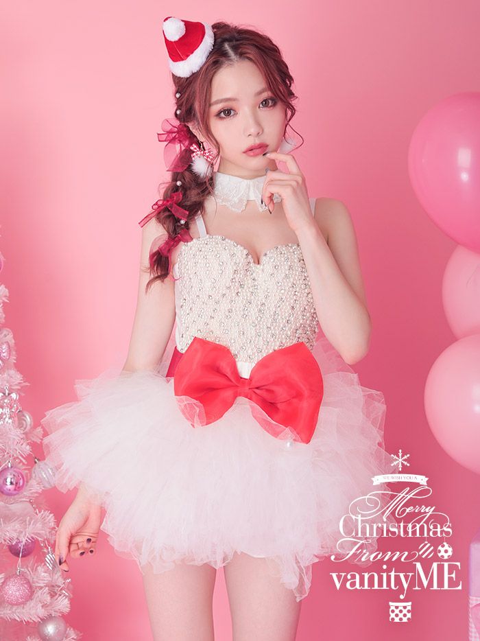 3点セット ホワイトサンタ クリスマスコスチューム Vanityme オリジナルコーデ クリスマス コスプレ 衣装 仮装 サンタコスチューム Vcscd 0006 コスプレ キャバドレス公式通販 Vanityme
