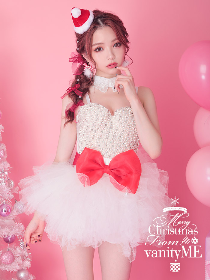 【3点セット】ホワイトサンタ クリスマスコスチューム vstcd-0004-1b