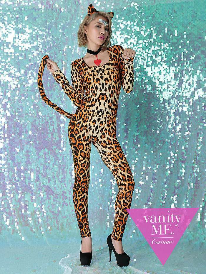 【vanityME.OUTLET】【3点セット】LA直輸入costume ヒョウ柄 vla-83666