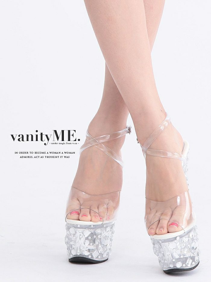 vanityME.オリジナル ＴＲＡＴＴＯ サンダル クリア