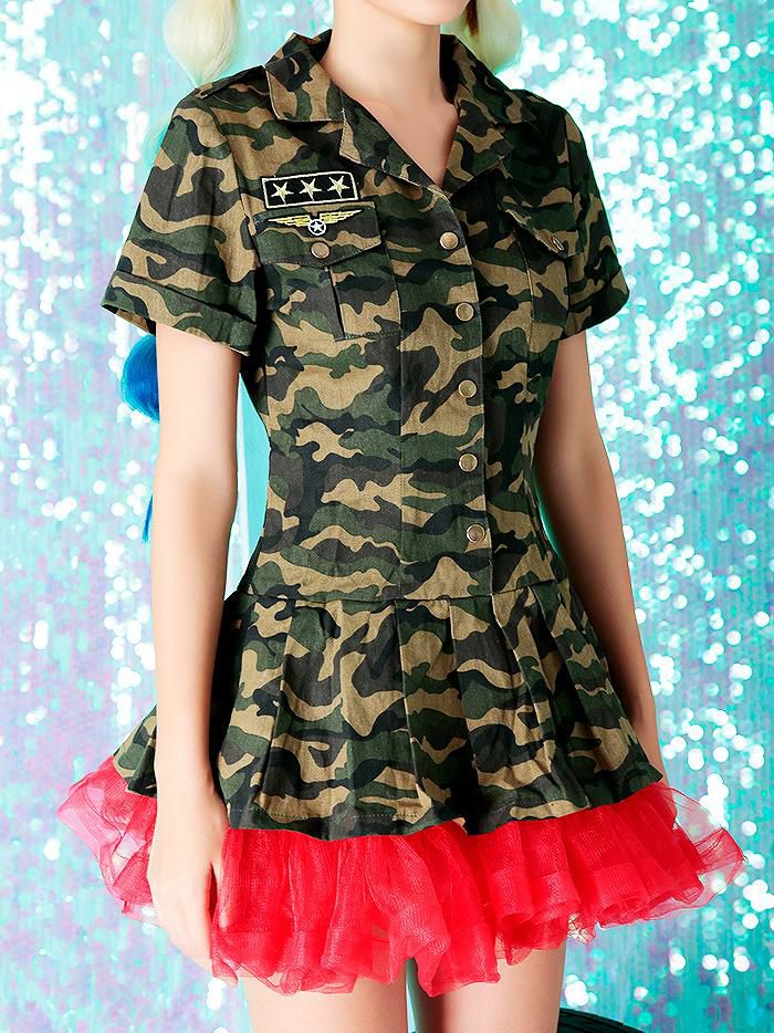 高品質アーミーワンピース コスプレ コスチューム
