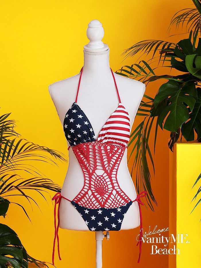 水着 croche MONOKINI ［アメリカン］ (Fサイズ)