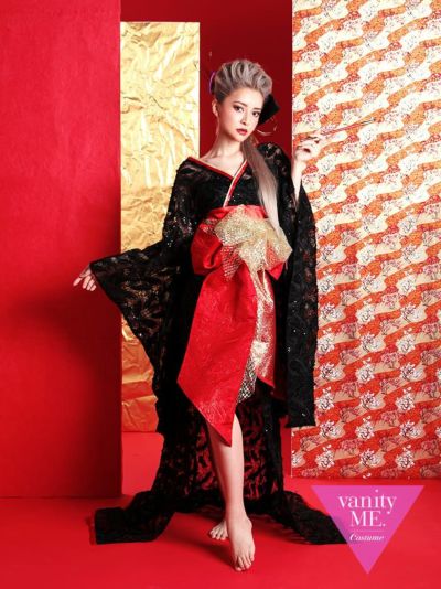 S Mサイズ 4月上旬入荷予定 順次発送 花魁 コスチューム 紅色花魁 赤 和柄 本格和装 着物ドレス 花魁ドレス S M L Xlサイズ コスプレ 衣装 仮装 コスチューム ハロウィン Vcsot 1 コスプレ キャバドレス公式通販 Vanityme