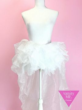 vanityME.オリジナル テール付きパニエ チュールスカート （ホワイト・ ・レッド・ピンク）フリーサイズ コスプレ コスチューム
