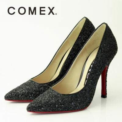 コメックス COMEX パンプス ハイヒール ポインテッドトゥ ピンヒール ヒール10.5cm ラメ パンプス［ブラックラメ］co-5594-1 |  コスプレ・キャバドレス公式通販 | vanityME.