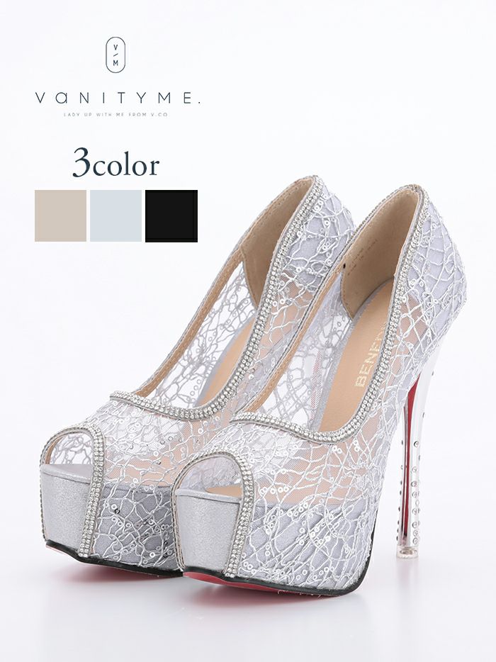 CHANEL ハイヒール　ケージ　リボン　ロゴ　シルバー金具　23.5-24cm Brand New Chanel 23E Crystal Slingback Shoes | eBay