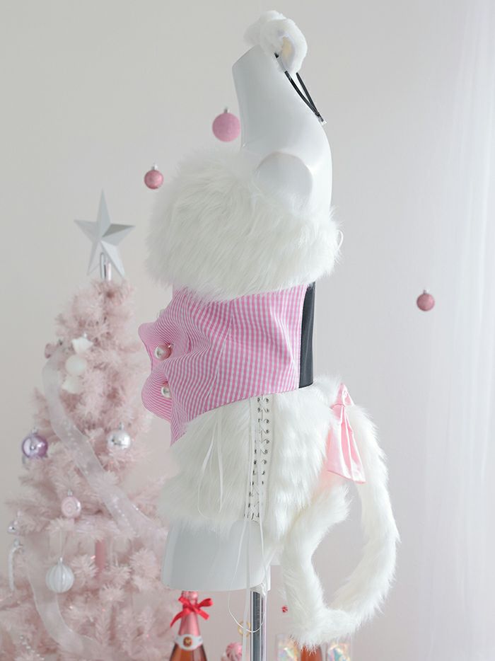 lolly cat.white パールウエストベルト付き コスプレ コスチューム