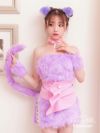 lolly cat. Lavender パールウエストベルト付きコスプレ コスチューム