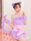lolly cat. Lavender パールウエストベルト付きコスプレ コスチューム