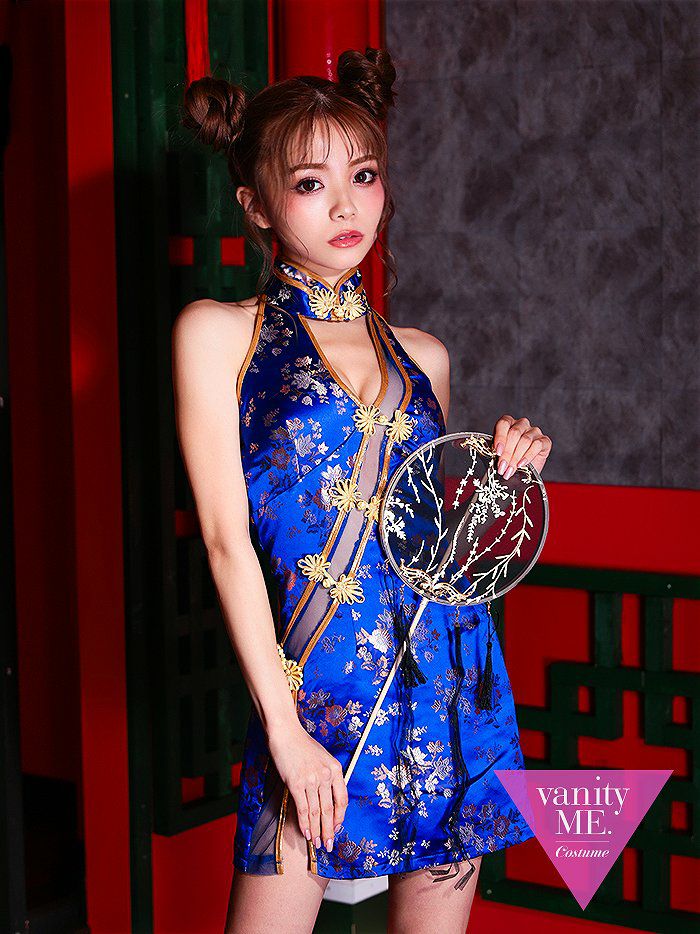 China dress チャイナドレス 青 vanityME.オリジナル コスプレ コスチューム