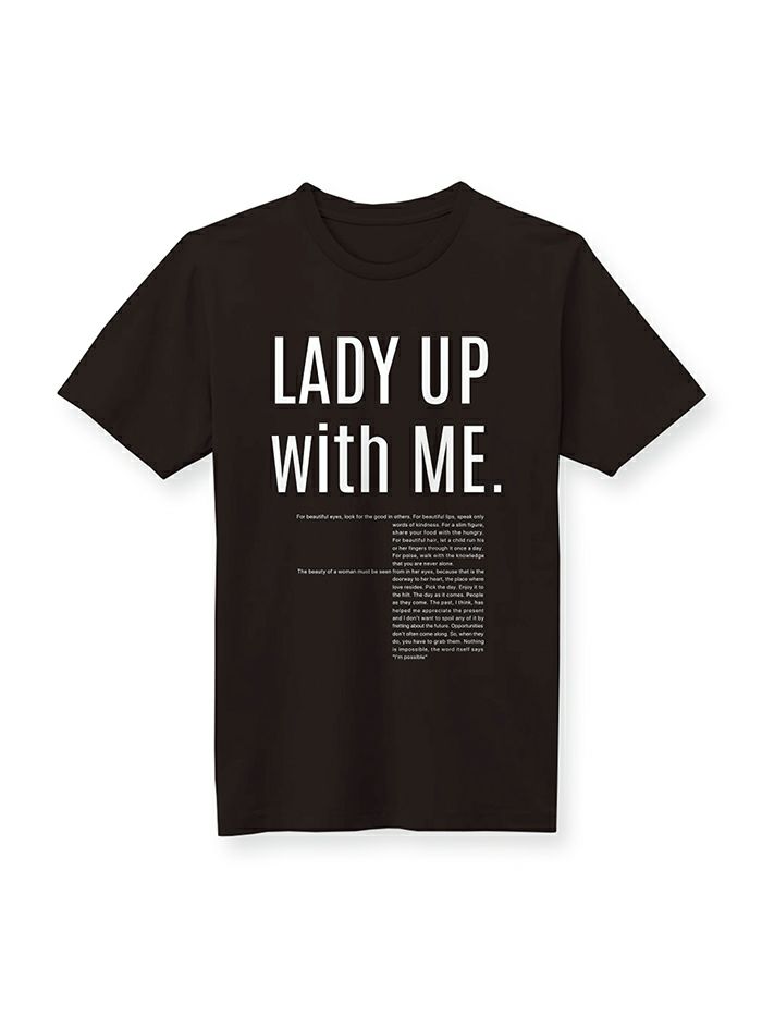 2021.new TEE vanityME.Tシャツ LADY UP with ME.