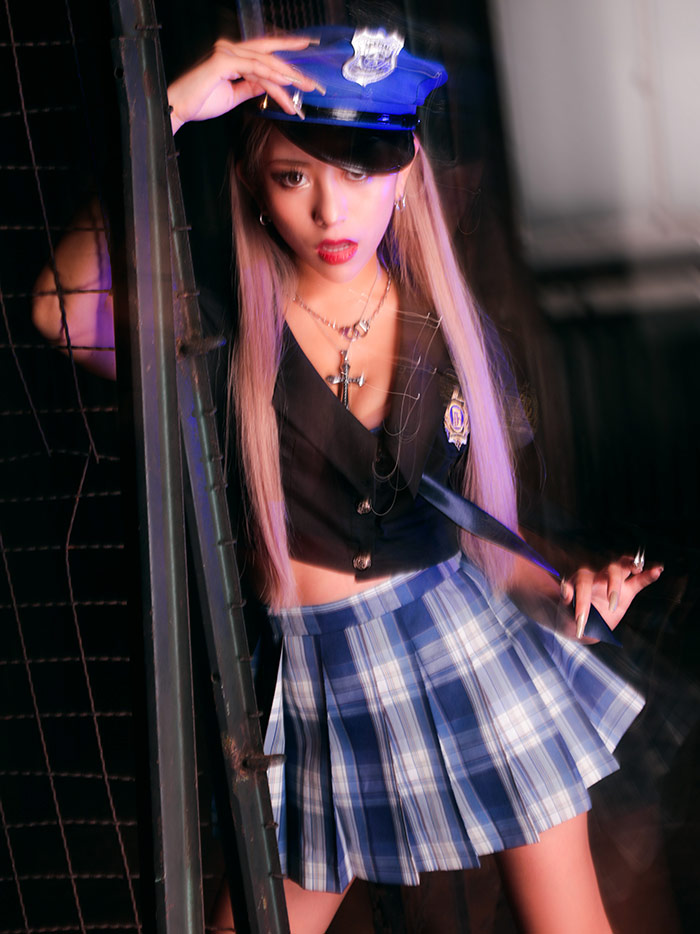 MEAN POLICE ミーンポリス ブルー コスプレ コスチューム