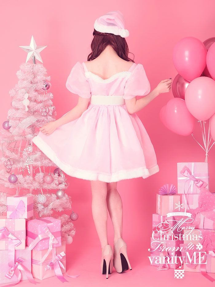 Pink macaron ピンクマカロンサンタ ピンククリスマス サンタコスチューム