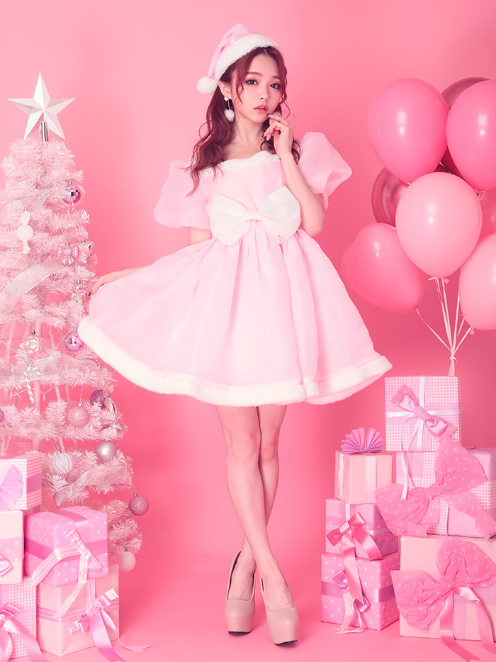 Pink macaron ピンクマカロンサンタ ピンククリスマス サンタコスチューム