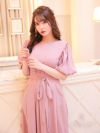 vanityME. [ピンク] パーティードレス ボリューム袖 きれいめ