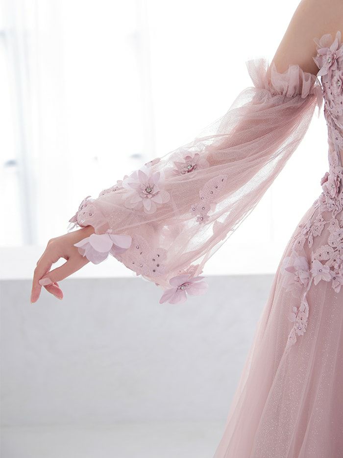 vanityME.couture.バースデードレス 2WAY ふわふわ パフ袖オフショルインポート シンデレラ ロングドレス