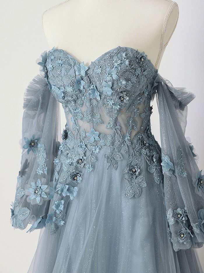 vanityME.couture.バースデードレス 2WAY ふわふわ パフ袖オフショルインポート シンデレラ ロングドレス