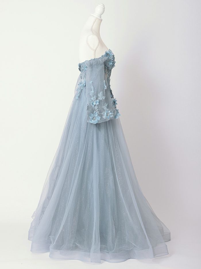 vanityME.couture.バースデードレス 2WAY ふわふわ パフ袖オフショルインポート シンデレラ ロングドレス