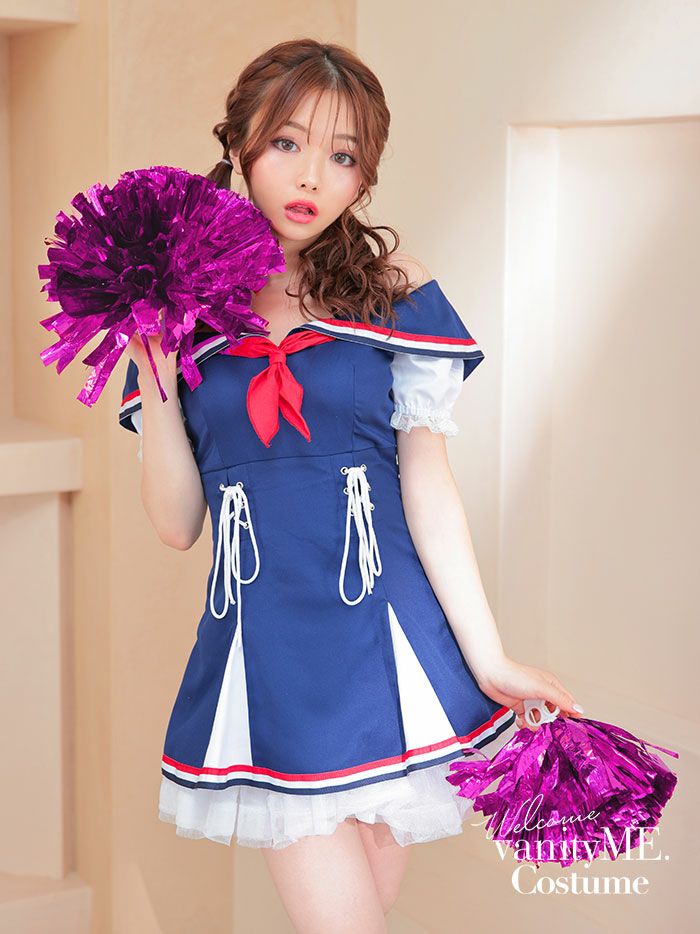 CHEER Girl [ネイビー] コスプレ コスチューム