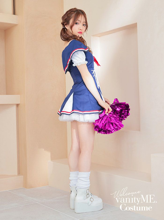 CHEER Girl [ネイビー] コスプレ コスチューム