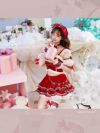 Malymoon/マリームーン 姫宮まほれコラボ エンジェルチャームファーポンポンサンタ コスプレ サンタコスチューム