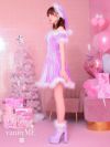 vanityME.オリジナルオフショルダーフェザーサンタ コスプレ サンタコスチューム