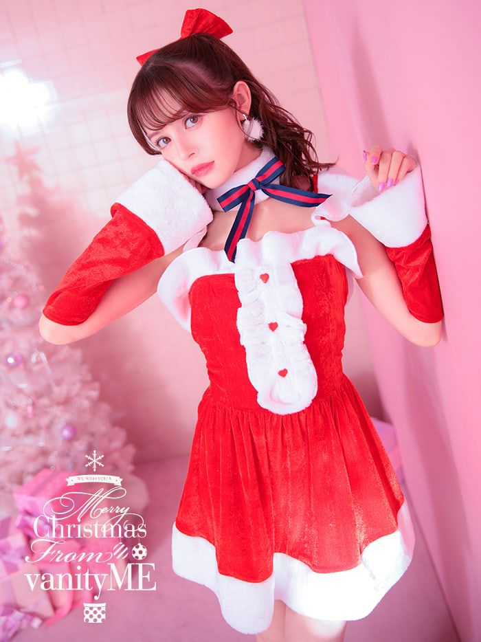 【3点セット】vanityME ホワイトクリスマスドレス サンタ クリスマス 3点セット】vanityME ホワイトクリスマスドレス サンタ クリスマス