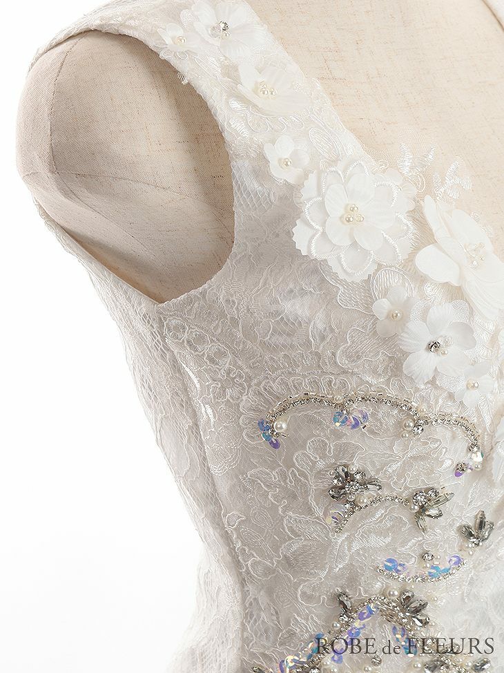 ROBE de FLEURS ブルーラベンダー Fairy blossom long dress