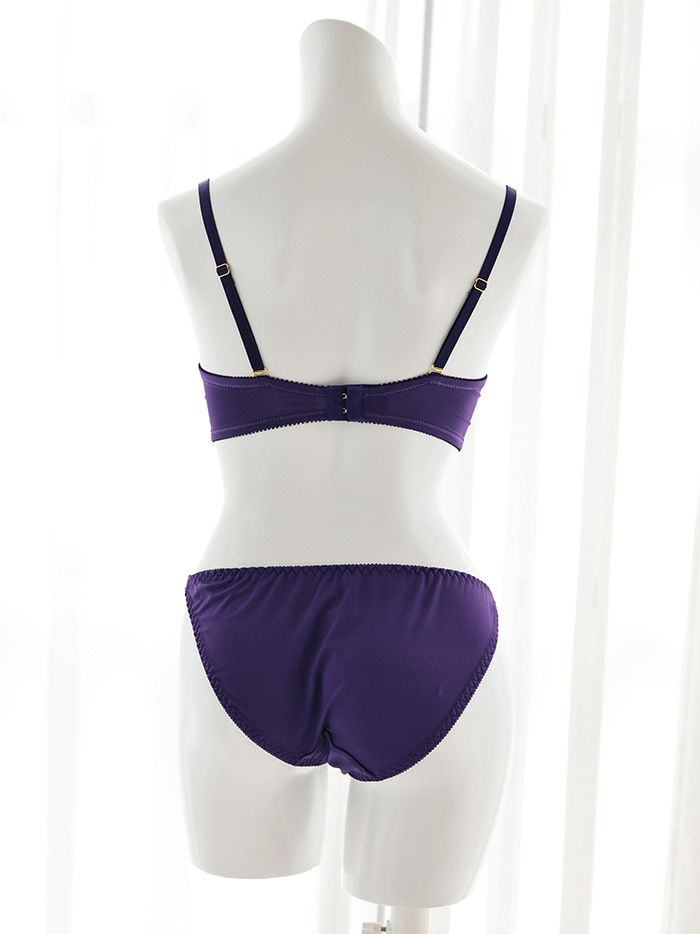 フラワーラメ刺繍 ブラセット（ブラジャー＆フルバックショーツ&Tバックショーツ ）