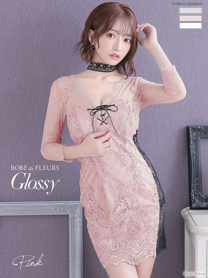 ROBE de FLEURS SALE】Glossy ローブドフルール グロッシー ピンク