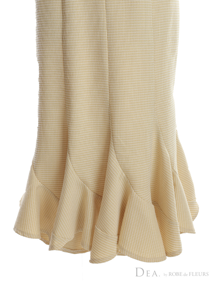 DEA. ショルダーリボンマーメイドミディドレス