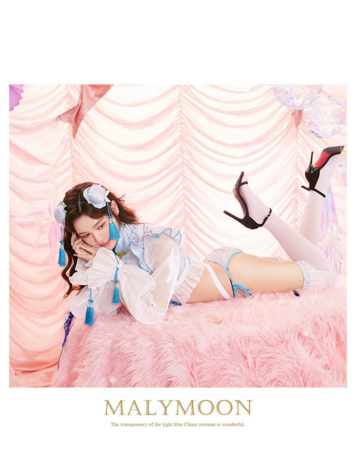 Malymoon/マリームーン パステルハーネスチャイナ セクシーランジェリーコスプレ コスチューム