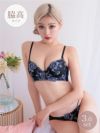 脇高エレガントレースブラセット（ブラジャー＆フルバックショーツ&Tバックショーツ ）