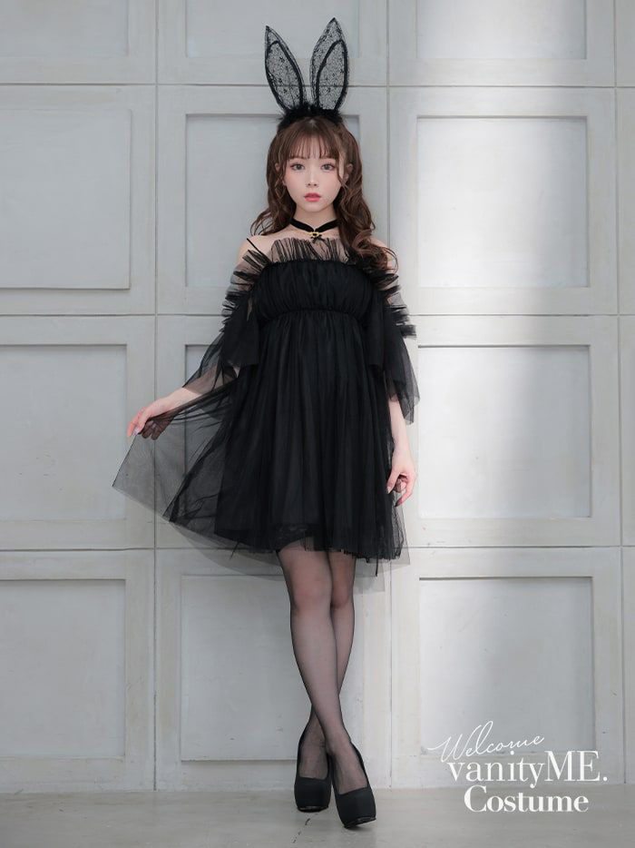 Tulle Dress BUNNY チュールドレスバニー[ブラック] 