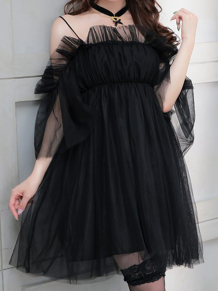 Tulle Dress BUNNY チュールドレスバニー[ブラック] 