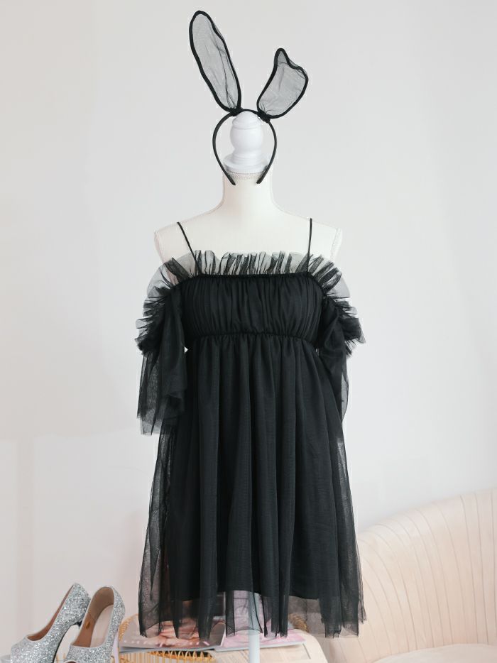 Tulle Dress BUNNY チュールドレスバニー[ブラック] 