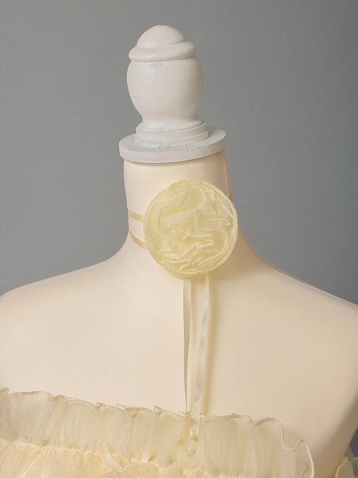 【6点セット】Flower Tulle BUNNY フラワーチュールバニー[アイボリー] vcsbn-23341